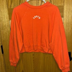 Orange Cropped Levi’s crewneck